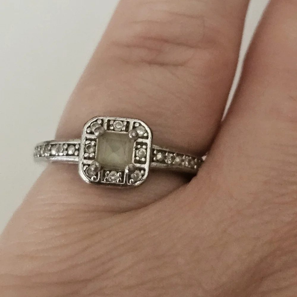 NVC Nataliya V Collister Sterling Silver Gemstones Ring Size 7 Minimalist